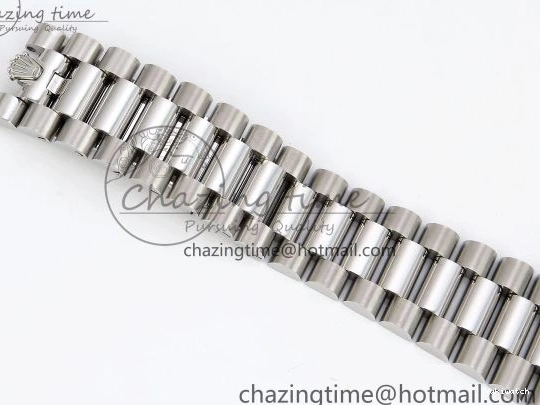 Bracelet DayDate Green President Steel (Gain Arabic VR3255 SS JDF Weight) Dial V3 904L on 40 0103